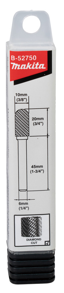 Metāla borfrēze  10x20x6mm, RST, B-52750 MAKITA