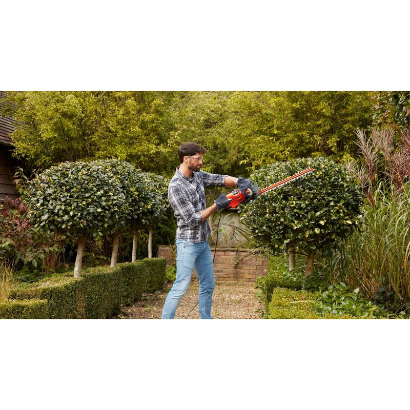 HEDGE TRIMMER 450W 50CM + GOOG. + GLOV BEHT251KIT-QS BLACK DECKER