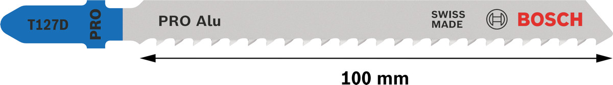 100 figūrzāģa asmeņi T 127 D Special for Alu, Figūrzāģiem PRO ALU T127D FIGŪRZĀĢA ASMENS, 2608631966, BOSCH