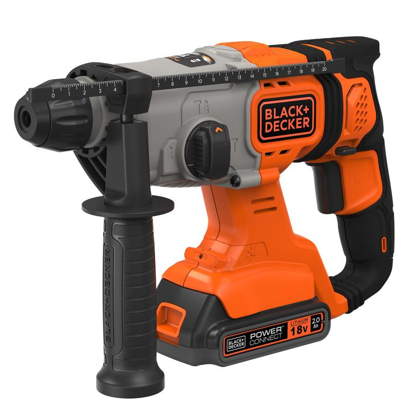 Puurvasar 18 V SDS, 1 x 2,0 Ah akud ja 1 amprine laadija BCD900D1S-QW BLACK DECKER