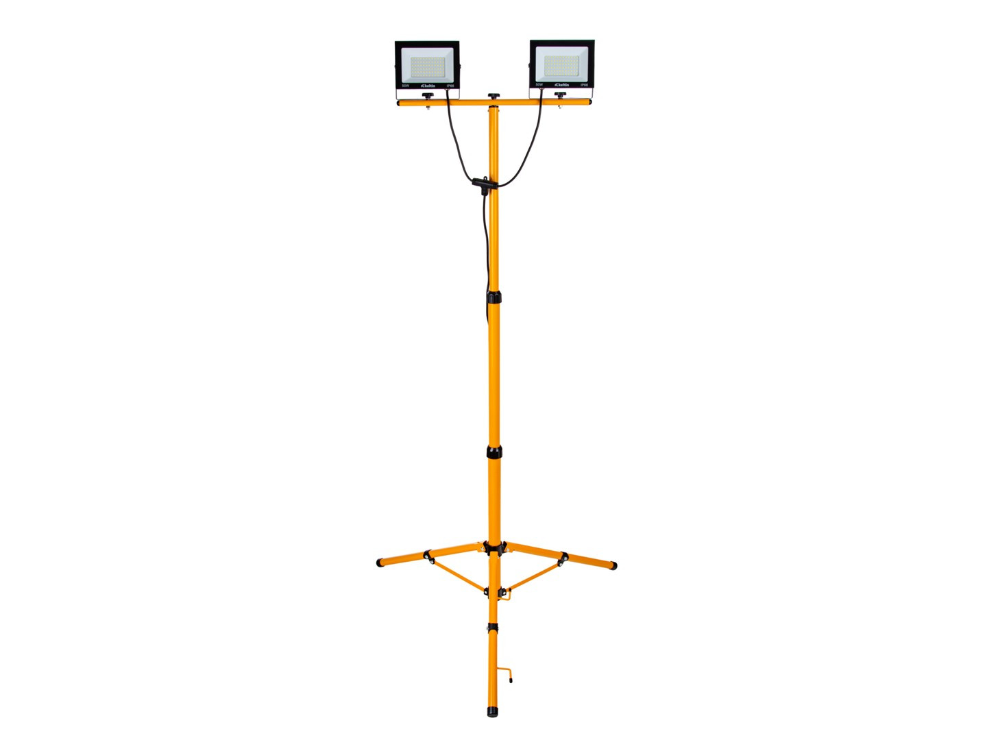 LED prožektors ar teleskopisku statīvu, 2x50W, auksti balts 6500K, K02053, Keltin