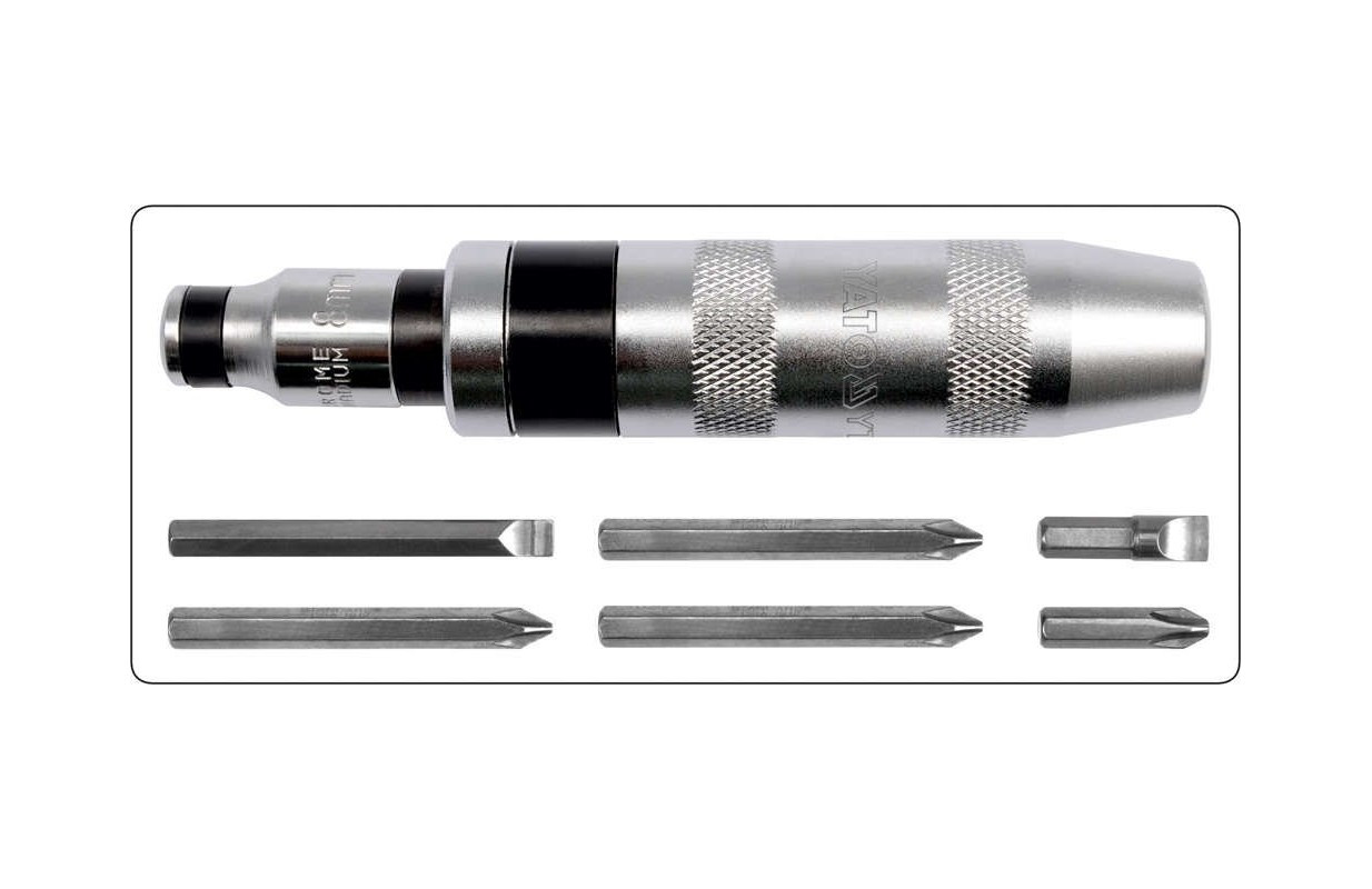 Impact Screwdriver W. 6 Bits YT-2802 YATO