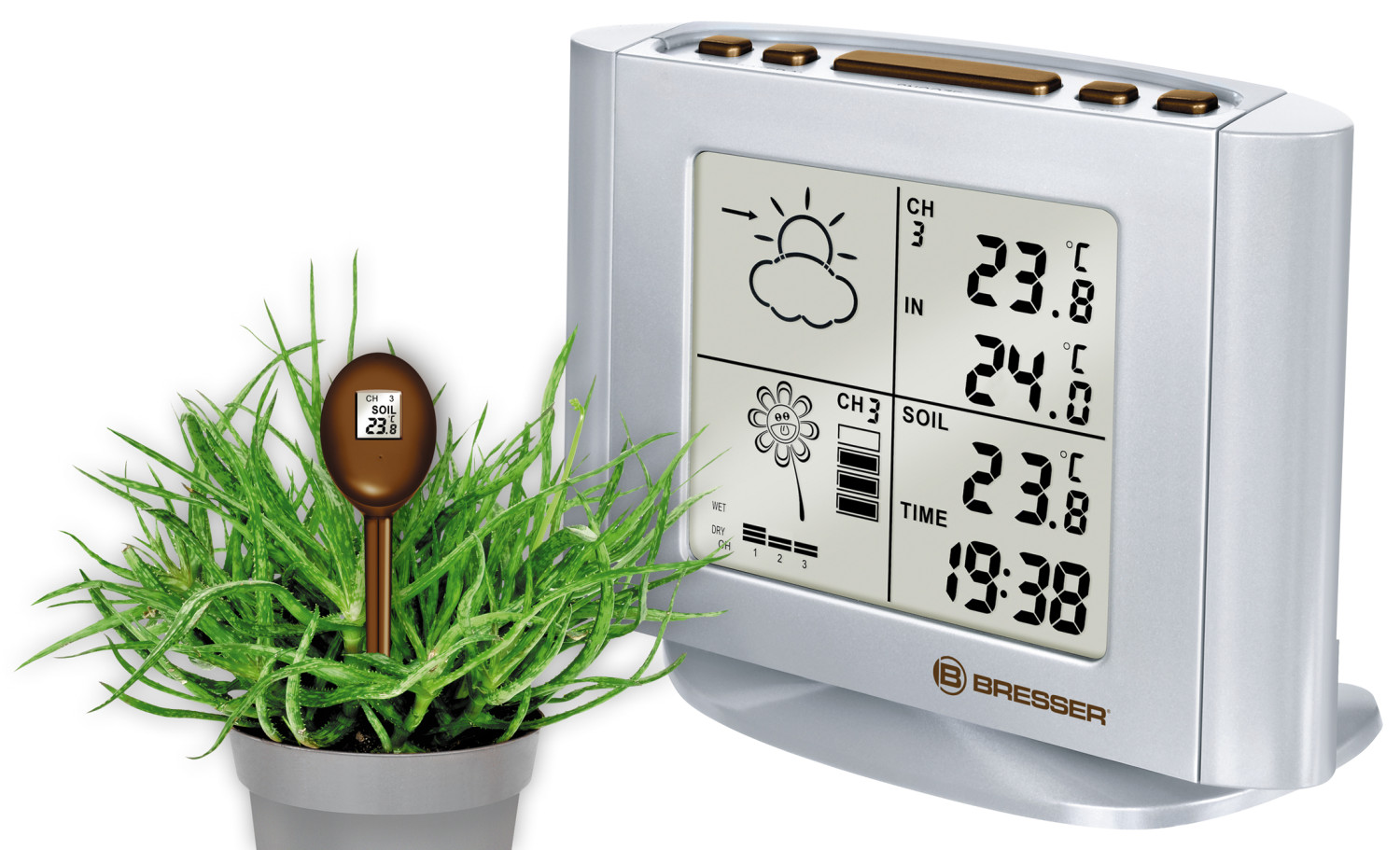 Meteoroloģiskā stacija ar laistīšanas indikatoru L7020400 BRESSER