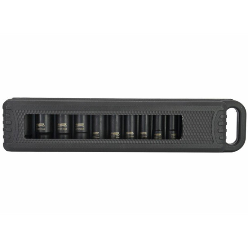 Löökpadrunite komplekt, 1/2";, 13 tk., 10-32mm, BLACK LINE, AW38690BL AWTOOLS