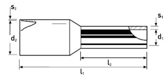 Wire ferrules with plastic collar 9799335 KNIPEX