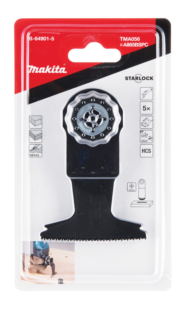 Iegremdējams MULTITOOL zāģa asmens 65mm, B-64901-5 MAKITA