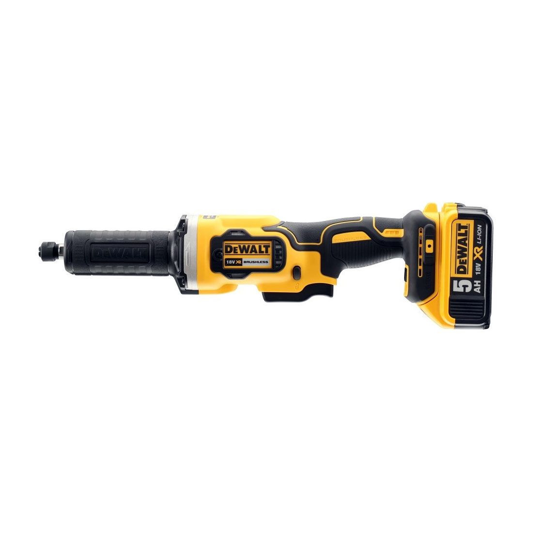 Прямошлифовальная машина 18В (2х5.0Ач) DCG426P2 DEWALT