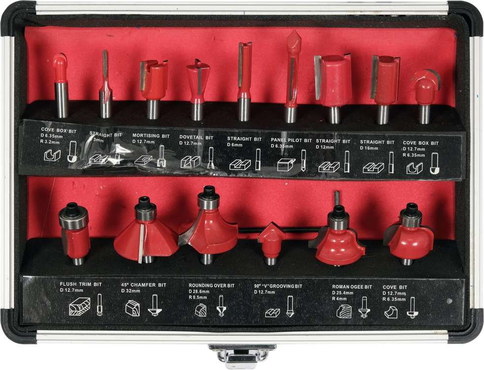 Router Bit Set Of 15 Pcs YT-68007 YATO