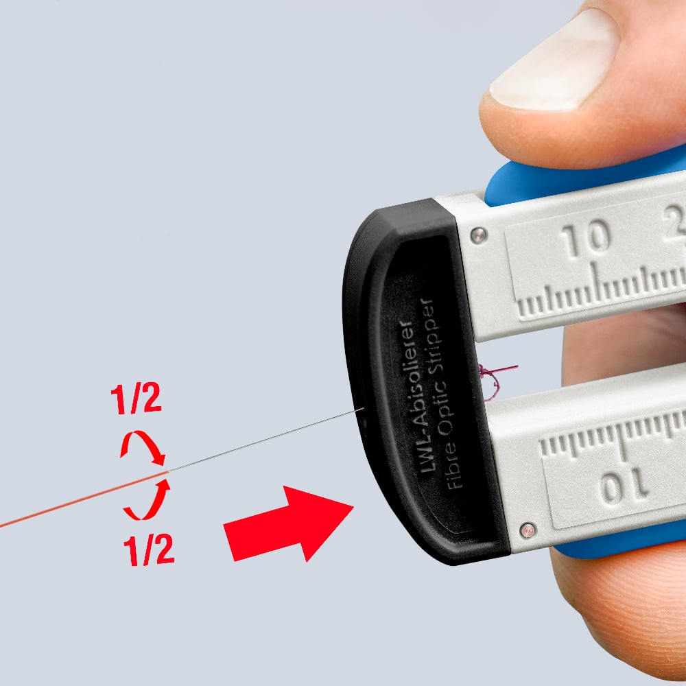 Stripping tool for fibre optics cable 1285110SB KNIPEX