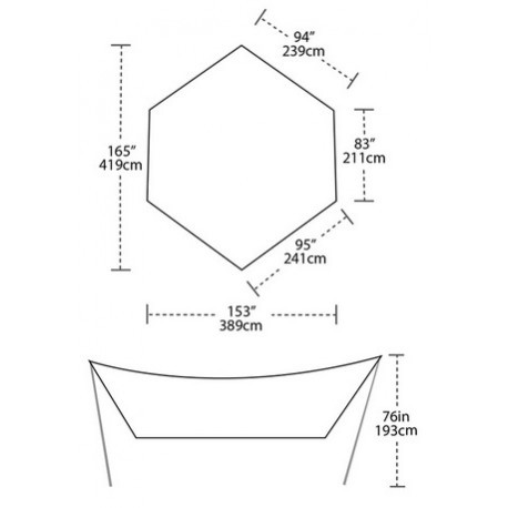 Tents DEEP CREEK Tarp Medium, 0841487143992 Big Agnes