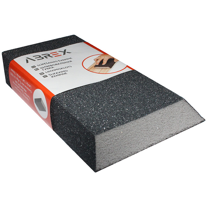 Sanding sponge 100, inclined 125x90x25mm, ABREX