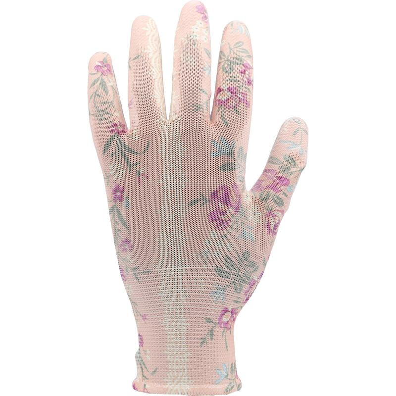 POLYESTER GARDEN GLOVES 10" WERS 74137 FLO