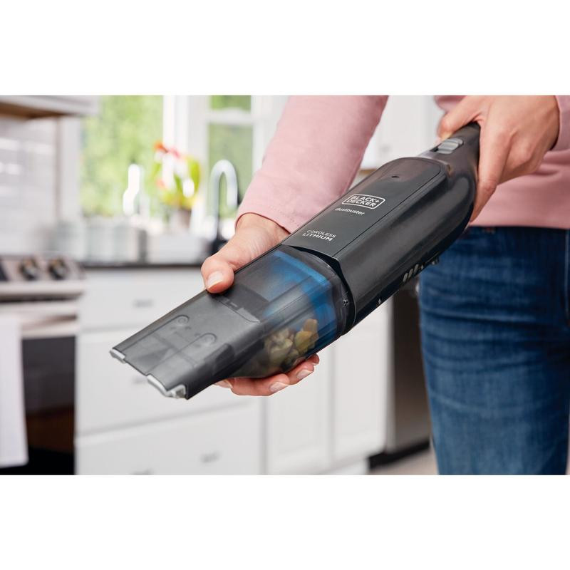 12V käsitolmuimeja SLIM HANDVAC 2AH baaslaadija DT HLVC320B11-QW BLACK DECKER