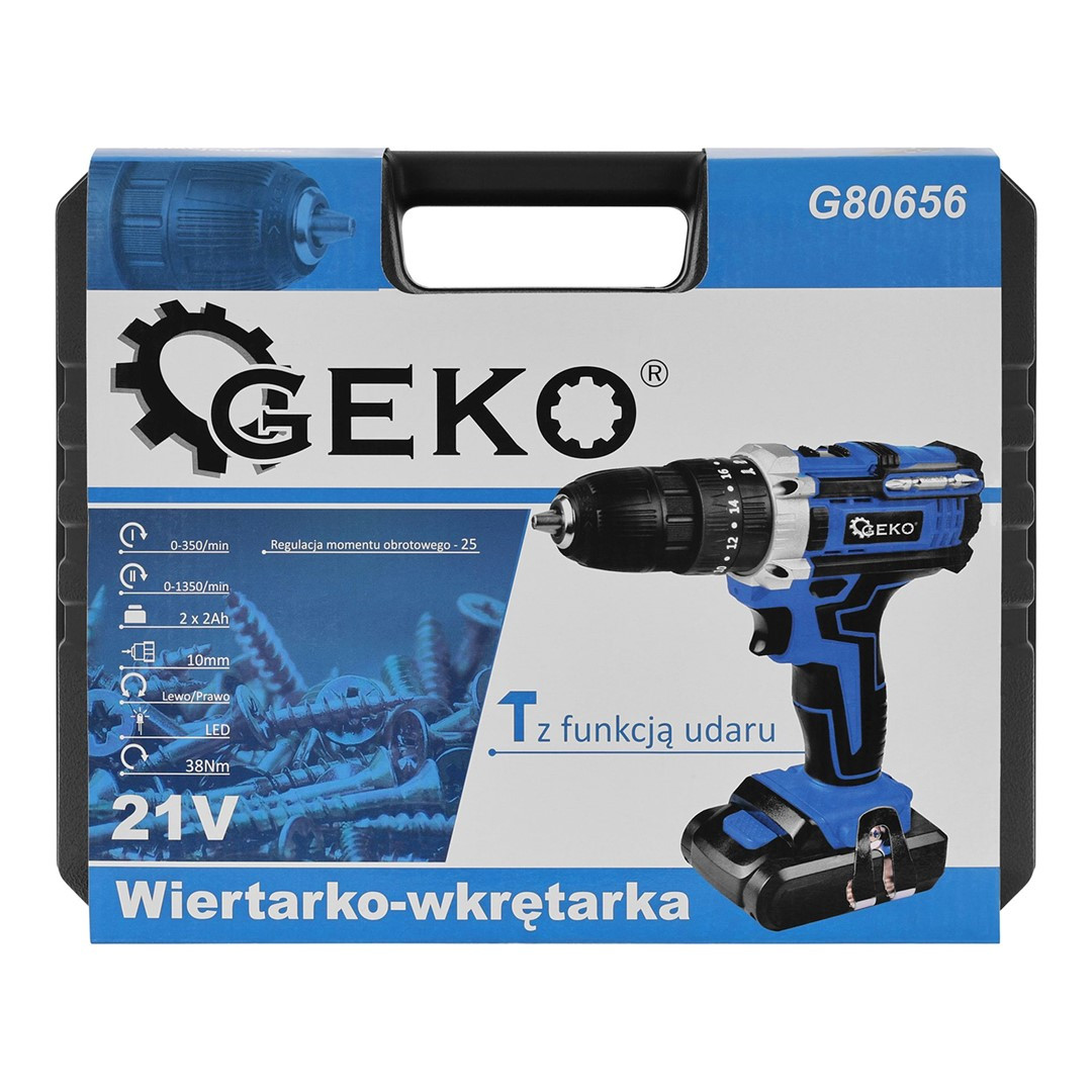 Akulööktrell 20V, 2x2Ah, G80656, GEKO