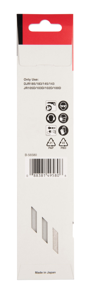 Zobenzāģa asmenis HCS 190X0,6mm 8.5Tpi, 1gab., B-56580 MAKITA