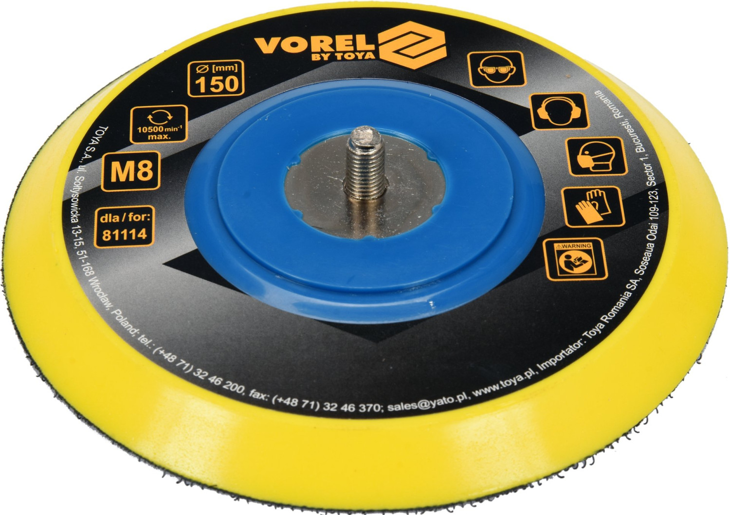 DISC FOR AIR SANDER 150MM 81115 VOREL