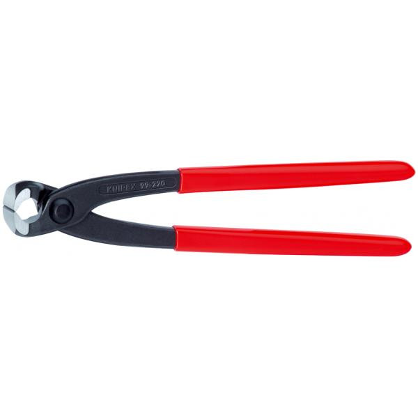 CONCRETERS' NIPPER (CONCRETER'S NIPPERS OR FIXER'S NIPPERS) BLACK ATRAMENTIZED, HEAD POLISHED, HANDLES PLASTIC COATED, 9901300EAN KNIPEX