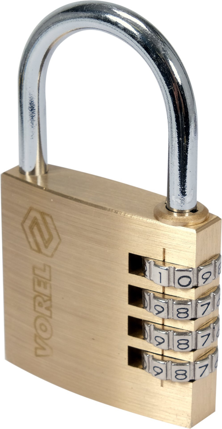 PADLOCK WITH 4-RING COMBINATION LOCK. 77609 VOREL