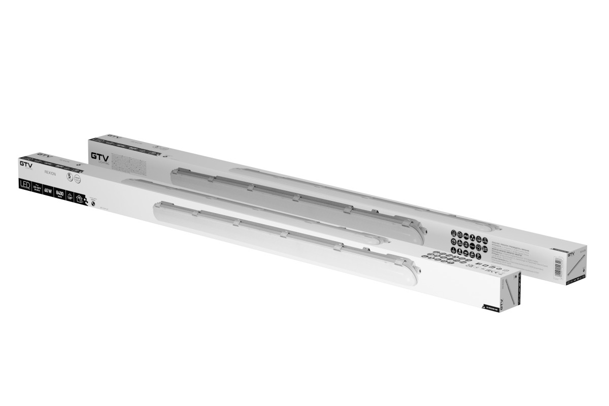 Hermetiškas LED lubų šviestuvas REXION-LED 20W, 2800lm, 60cm, 4000K, IP65 LD-REX20W-NW GTV