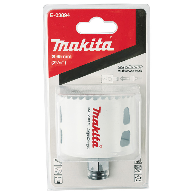 Karūninis grąžtas 65 mm BI-METALL EZYCHANGE E-03894 MAKITA