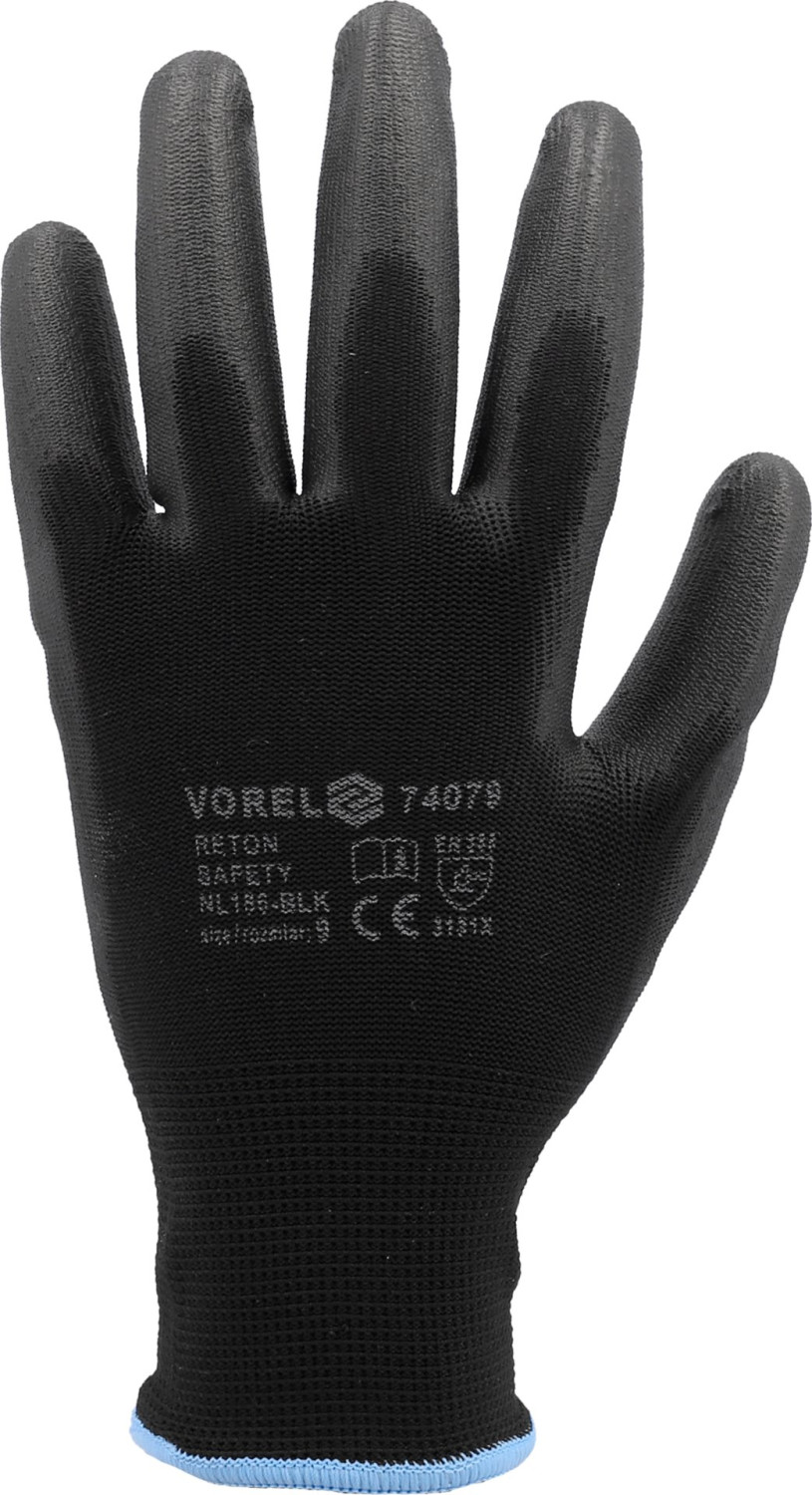 WORKING GLOVES, BLACK 9" 74079 VOREL