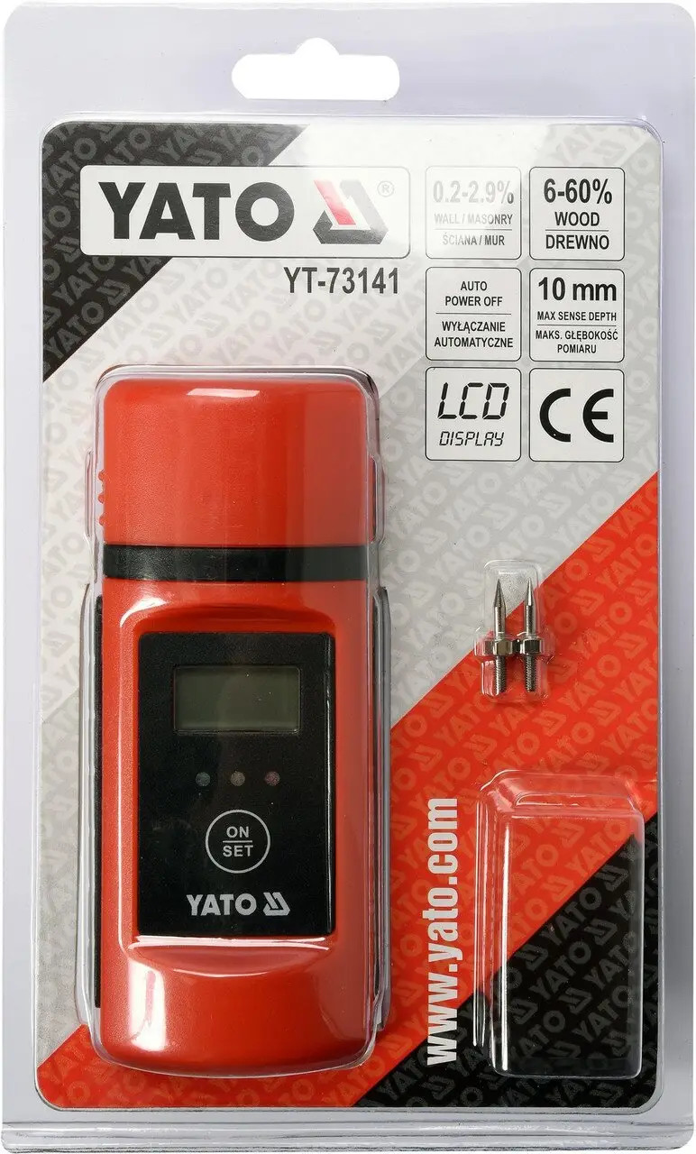 Moisture Meter 0, 2-60% YT-73141 YATO