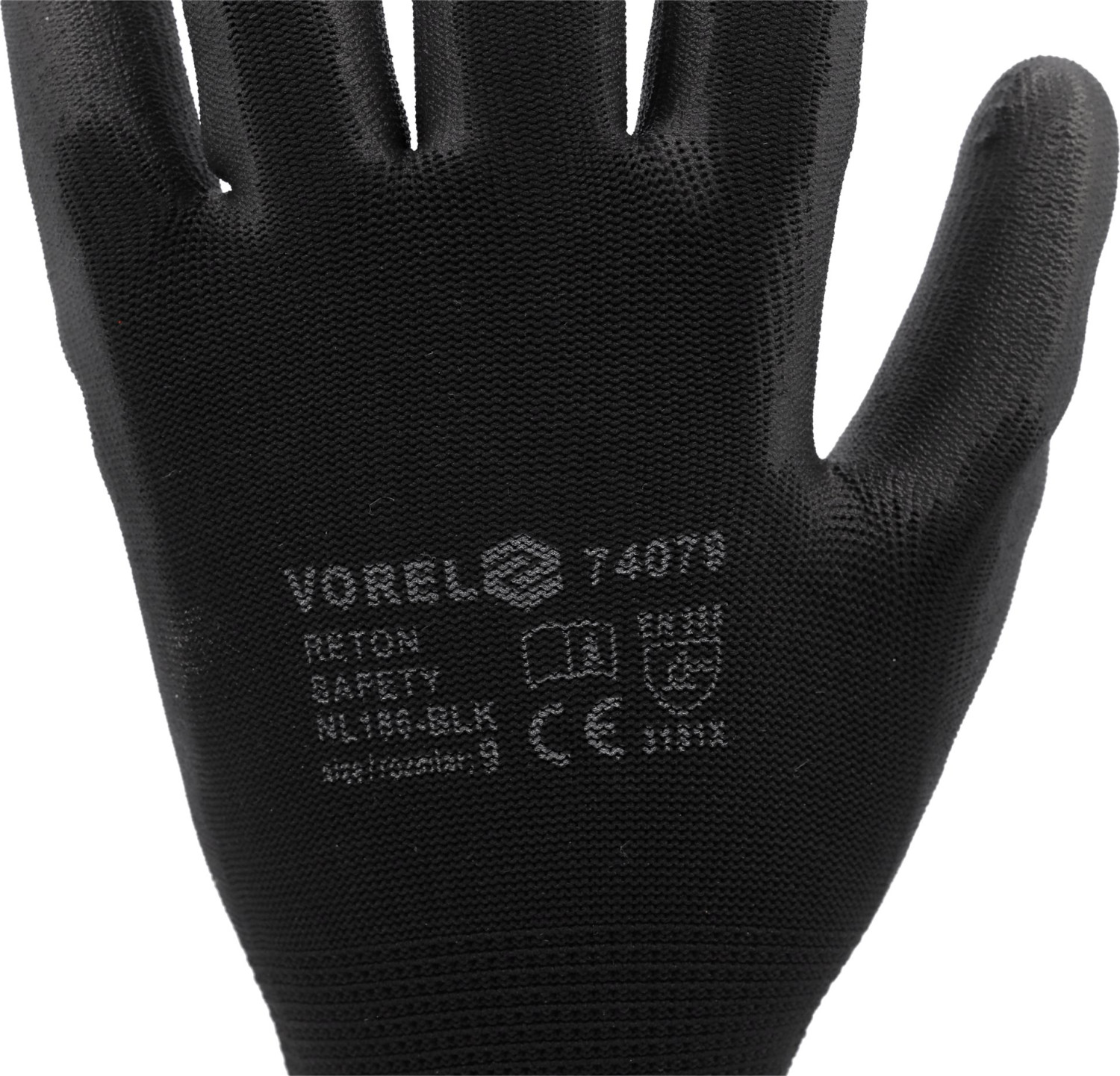 WORKING GLOVES, BLACK 10" 74080 VOREL