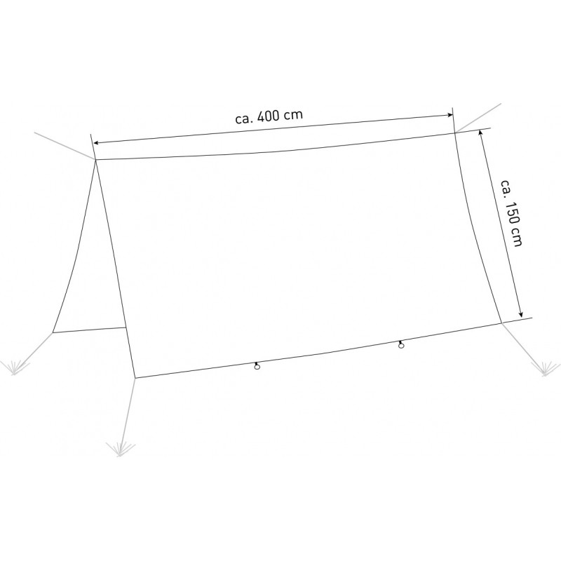 Tentas hamakui TRAVELLER TARP XXL (1060 g)