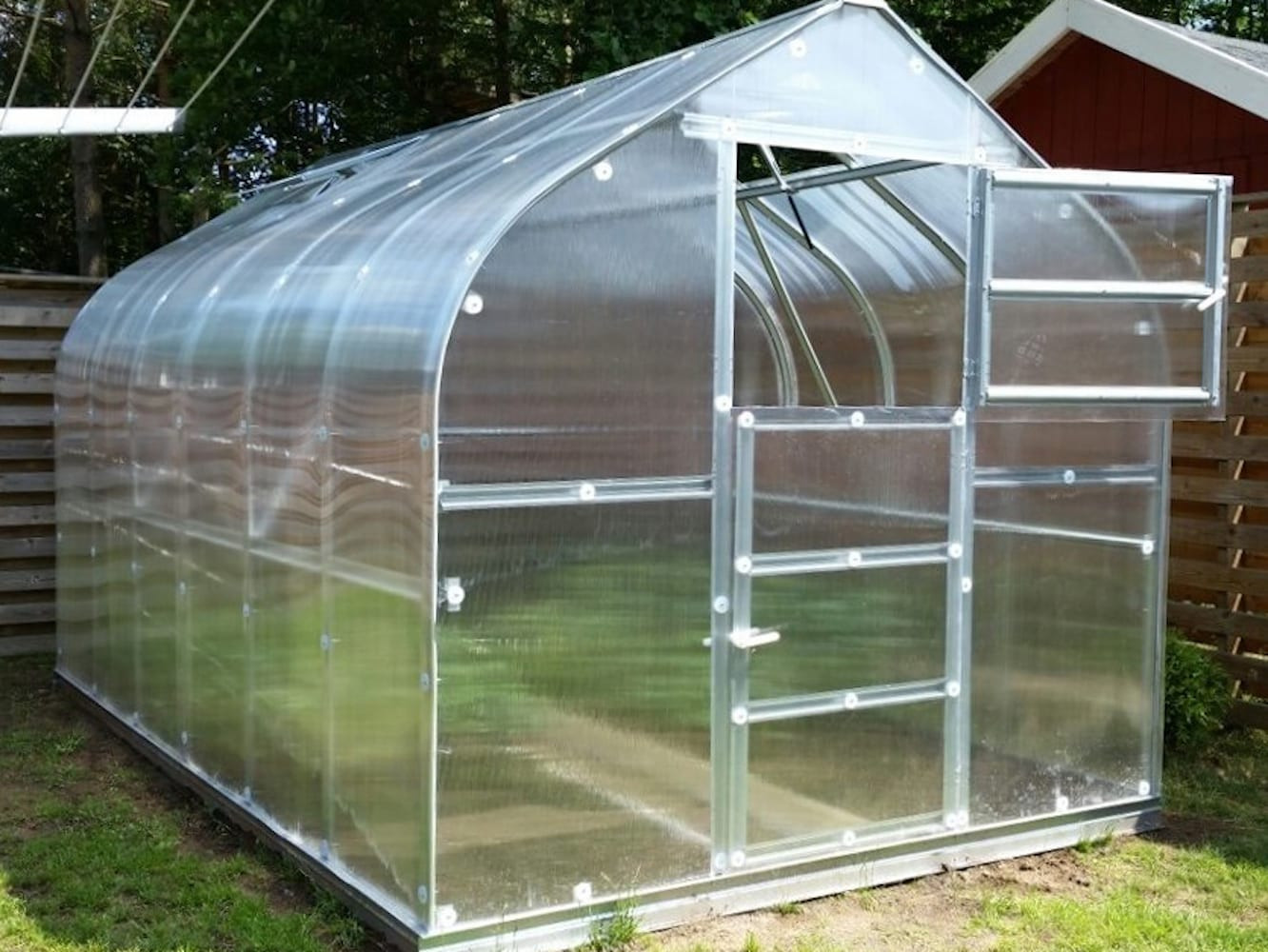 Siltumnīca KLASIKA STANDART 15 - 2,5 x 6m - 4mm polikarbonāta KLASIKA GREENHOUSE