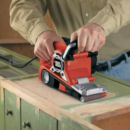 Juostinis šlifuoklis Black & Decker Power Sander KA88 oranžinė