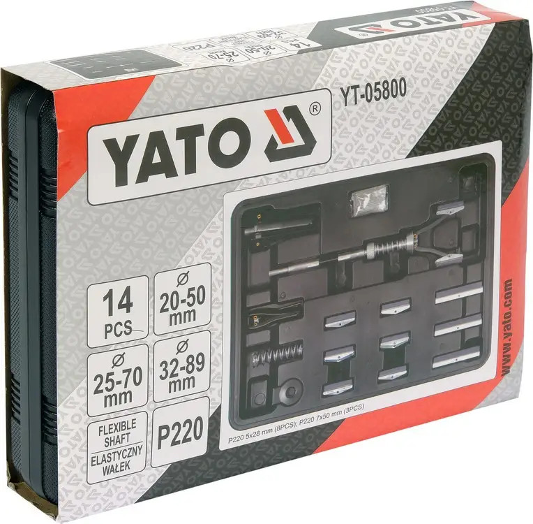 Cilindrų šlifavimo komplektas (14 vnt.) YT-05800 YATO