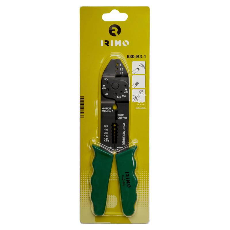 Suspaudimo replės 220 mm M2,6-M5,0 0,75-6,0 mm 630-B3-1 IRIMO