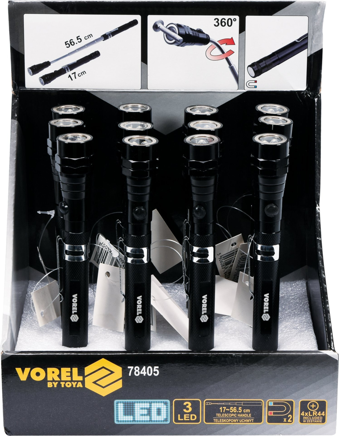 PICK UP TOOL W. MAGNET AND 3 LEDS 78405 VOREL