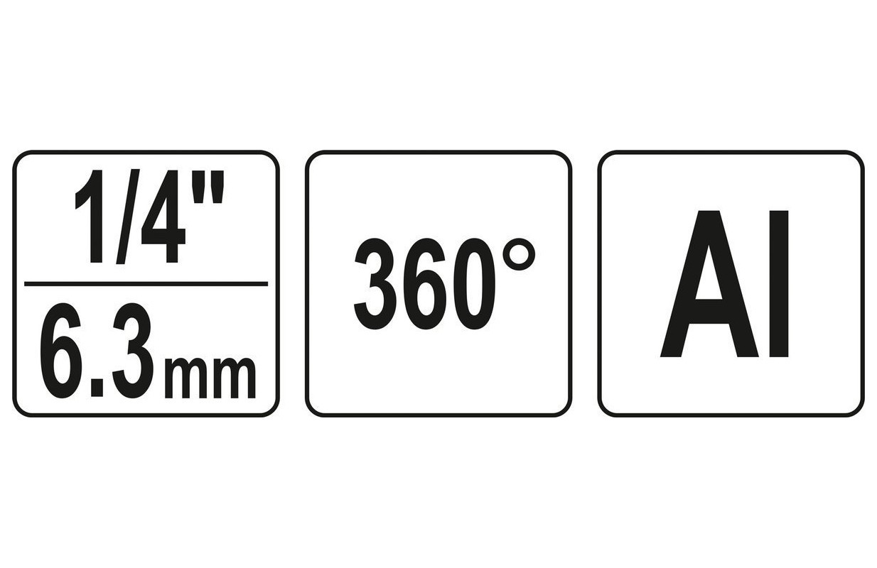 Pneumatinė pasukama jungtis 1/4" YT-24130 YATO