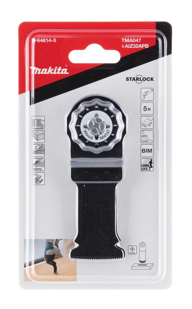 Iegremdējams MULTITOOL zāģa asmens 32mm, B-64814-5 MAKITA