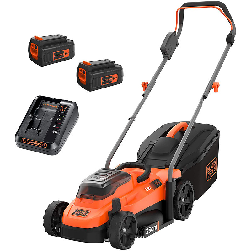 Akumulatora zāles pļāvējs, 33cm, 2x36V, 25-65mm, BCMW3336L2-QW BLACK DECKER