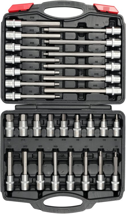 Hex Key Socket Bits Set 1/2" YT-77540 YATO