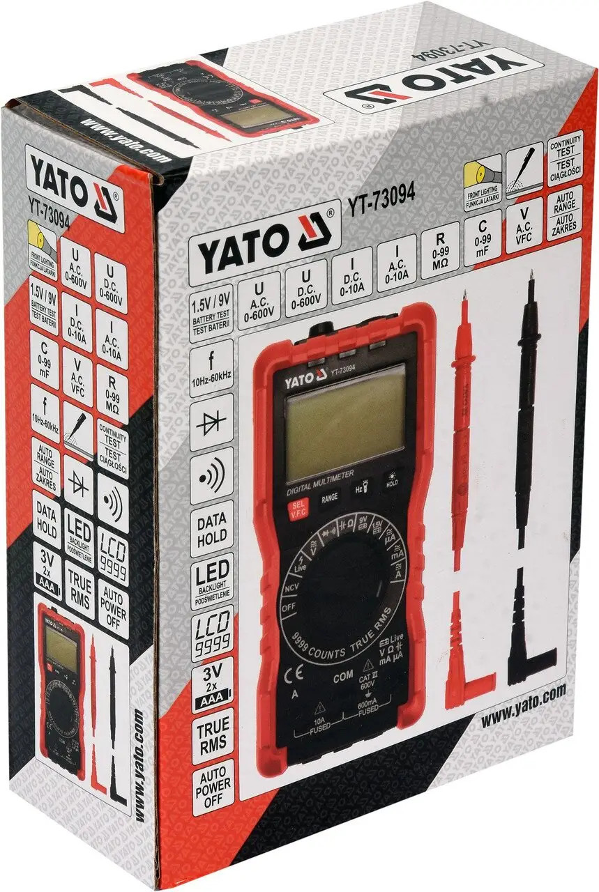 Универсальный цифровой измеритель YT-73094 YATO