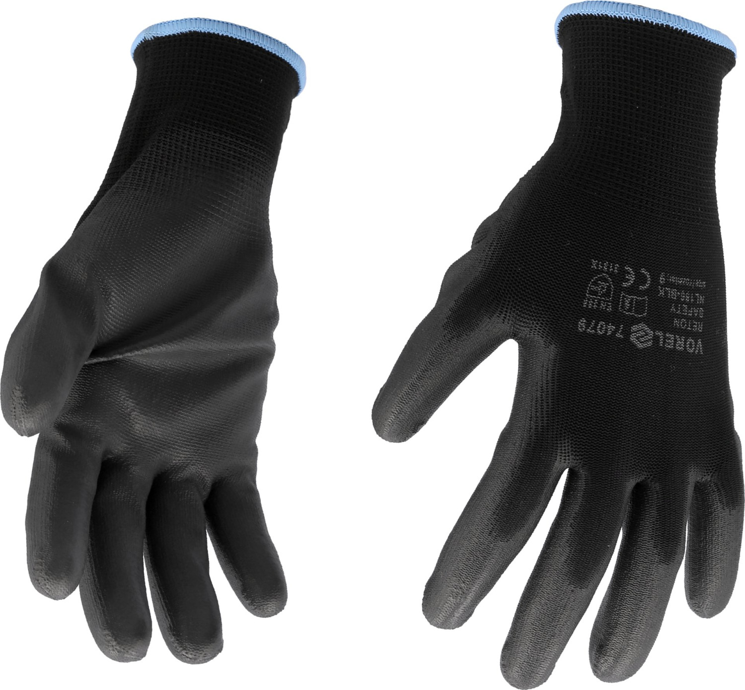 WORKING GLOVES, BLACK 9" 74079 VOREL