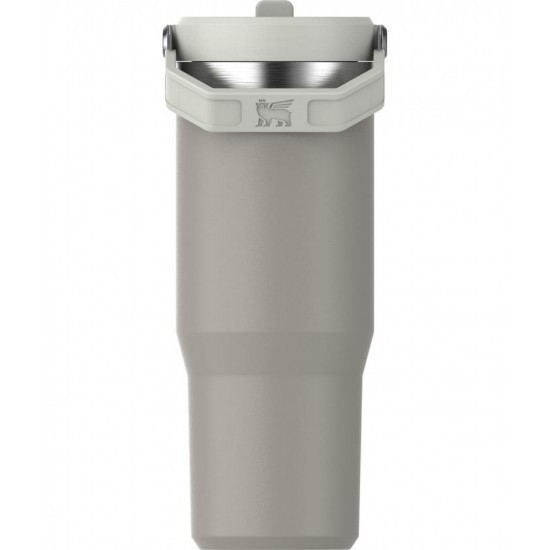 Termokrūze ar salmiņu The IceFlow Flip Straw Tumbler 0,89L gaiši pelēka