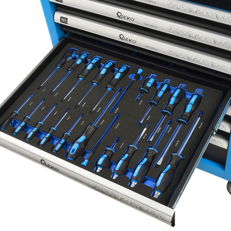 Service tool cabinet, 7 drawers (243 pcs.) G10833 Gecko