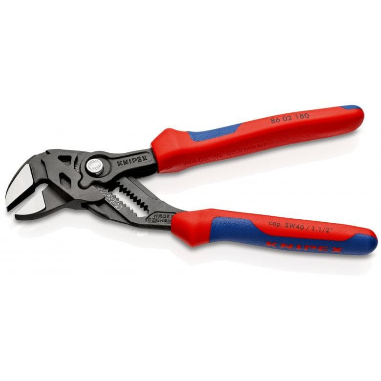 Ключ плоскогубцы 180мм 0-40мм 8602180 KNIPEX