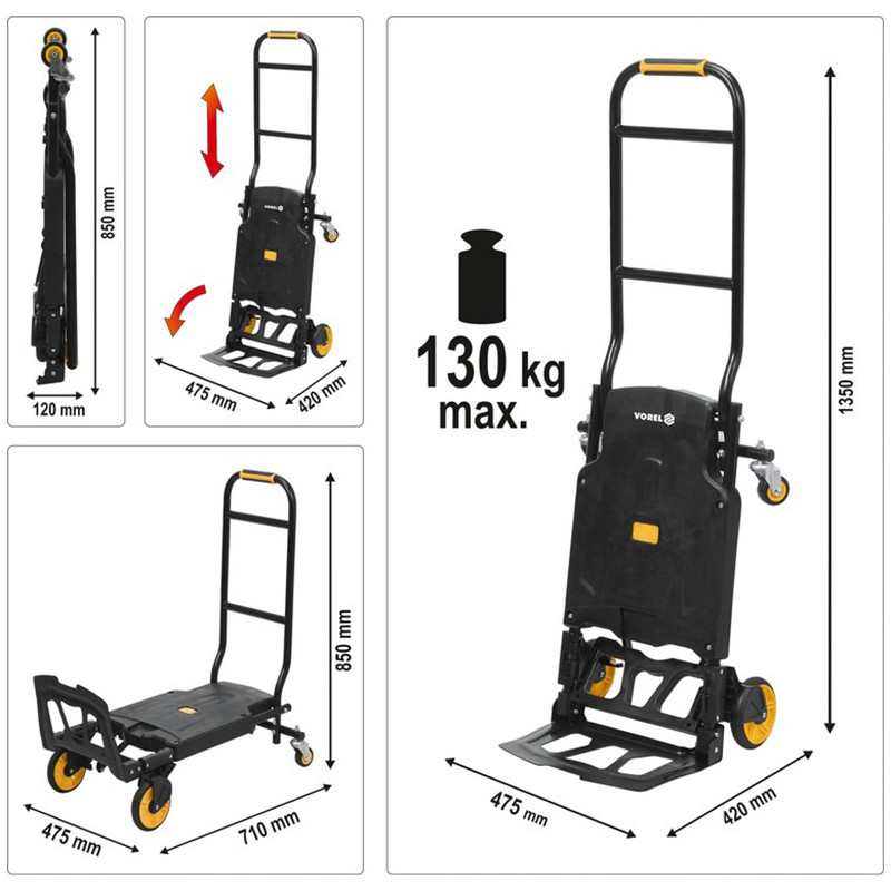 Kravas rati, 2 vienā, 130kg; 78663 VOREL