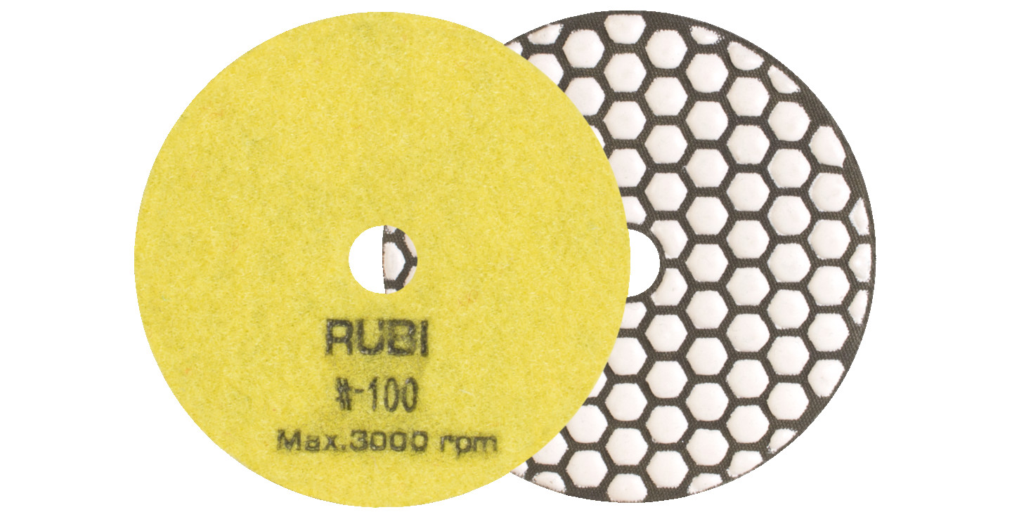 Dimanta pulēšanas disks sausai pulēšanai, 4" GR.50, 61911, RUBI