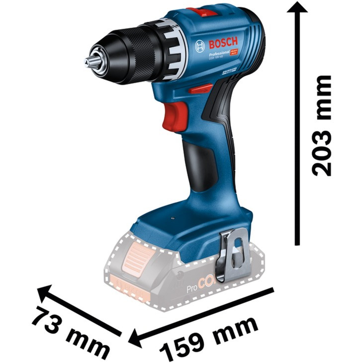 Akutrell GSR 18V-45 18V (ilma aku ja laadijata) 06019K3200 BOSCH