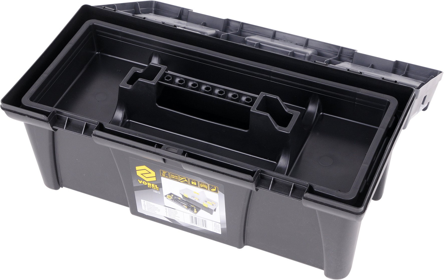 PLASTIC TOOL BOX PR-20" 78813 VOREL