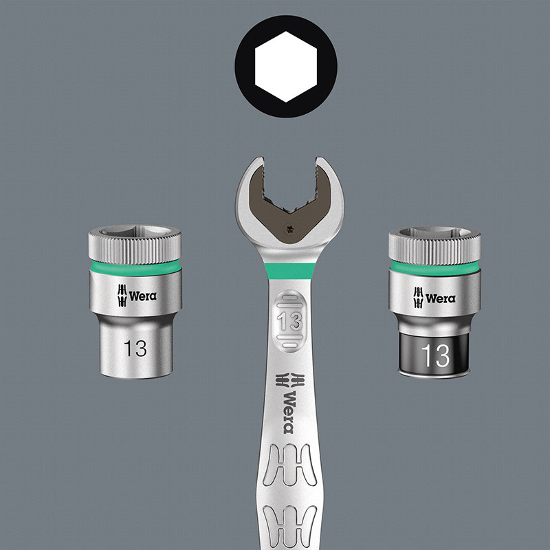 Padrunite komplekt B 4 Zyklop, 3/8", 9 tk.; 05005430001 WERA