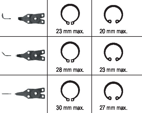 Reketinės replės su keičiamais antgaliais 150 mm YT-2130 YATO