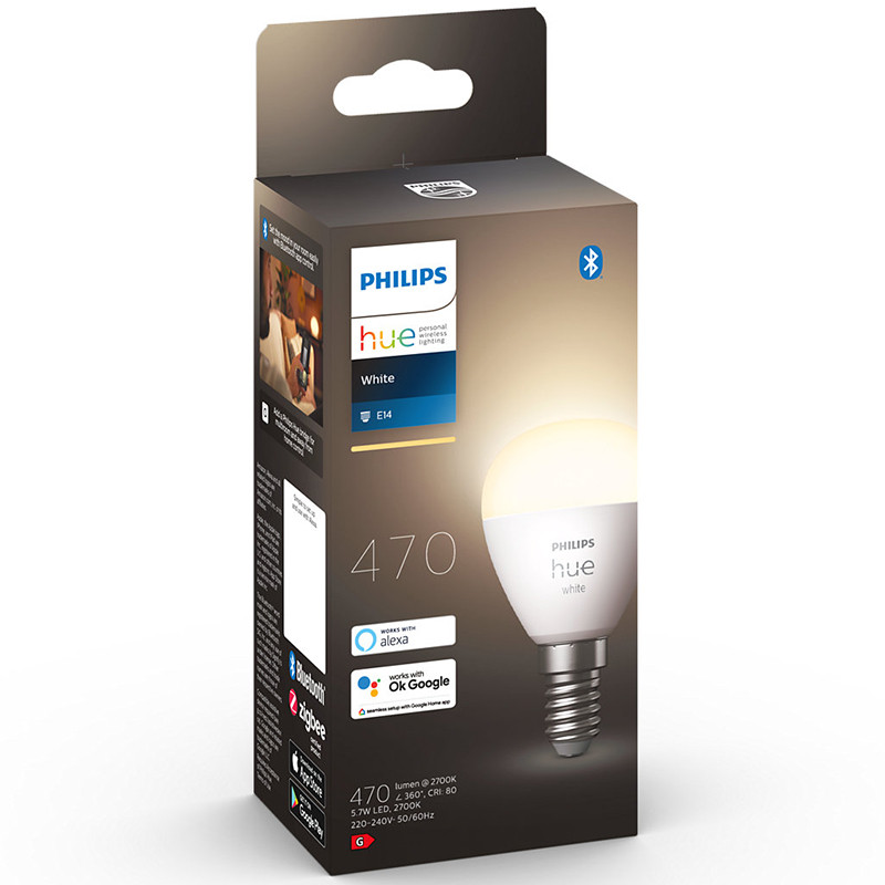 Philips Hue viedā spuldze E14 5,7W W BT