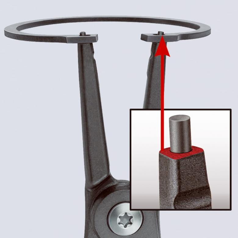 Sprostgredzenu stangas ar taisniem galiem J1 12-25mm 4811J1 KNIPEX